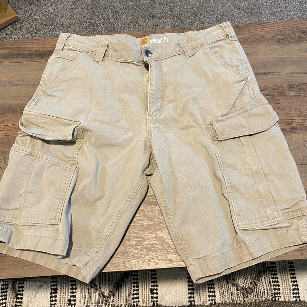 Carhartt Relaxed Fit Tan Cargo Shorts
